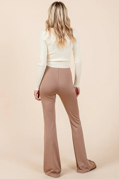 Zachte stretch flared broek voor dames – Emma