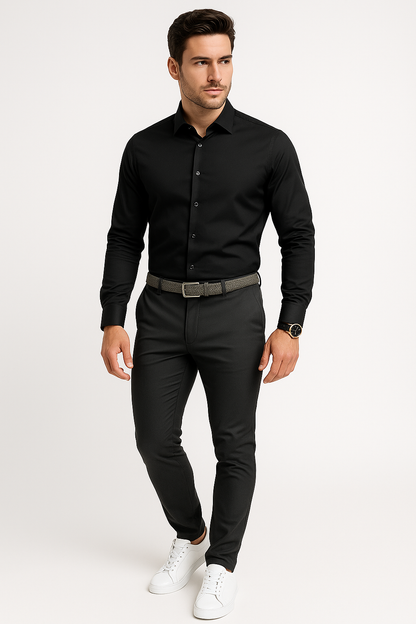 Comfortabele herenbroek met elastische taille en zakken – Joris