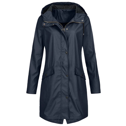 Winddichte Regenjas voor Elegantie en Bescherming – Julia