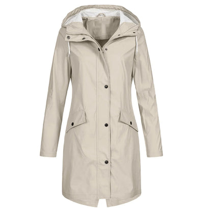 Winddichte Regenjas voor Elegantie en Bescherming – Julia