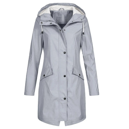 Winddichte Regenjas voor Elegantie en Bescherming – Julia