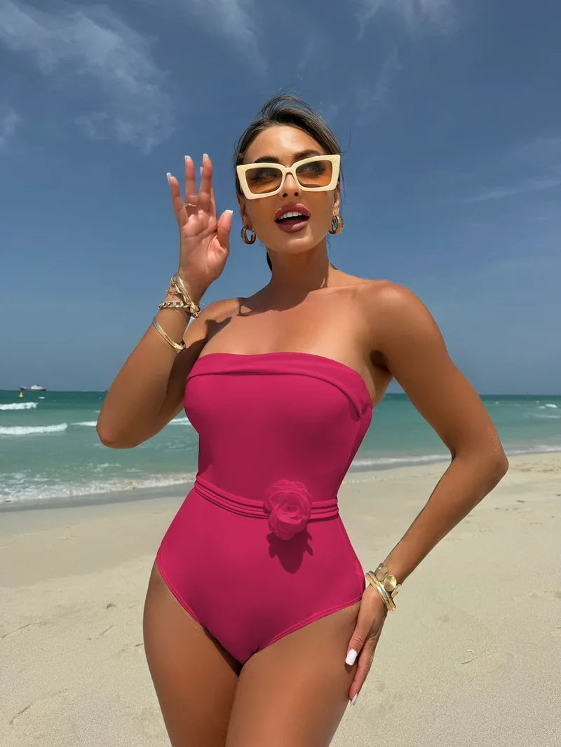 Monokini Badpak met Halter of Ceintuur Optie – Velaniva