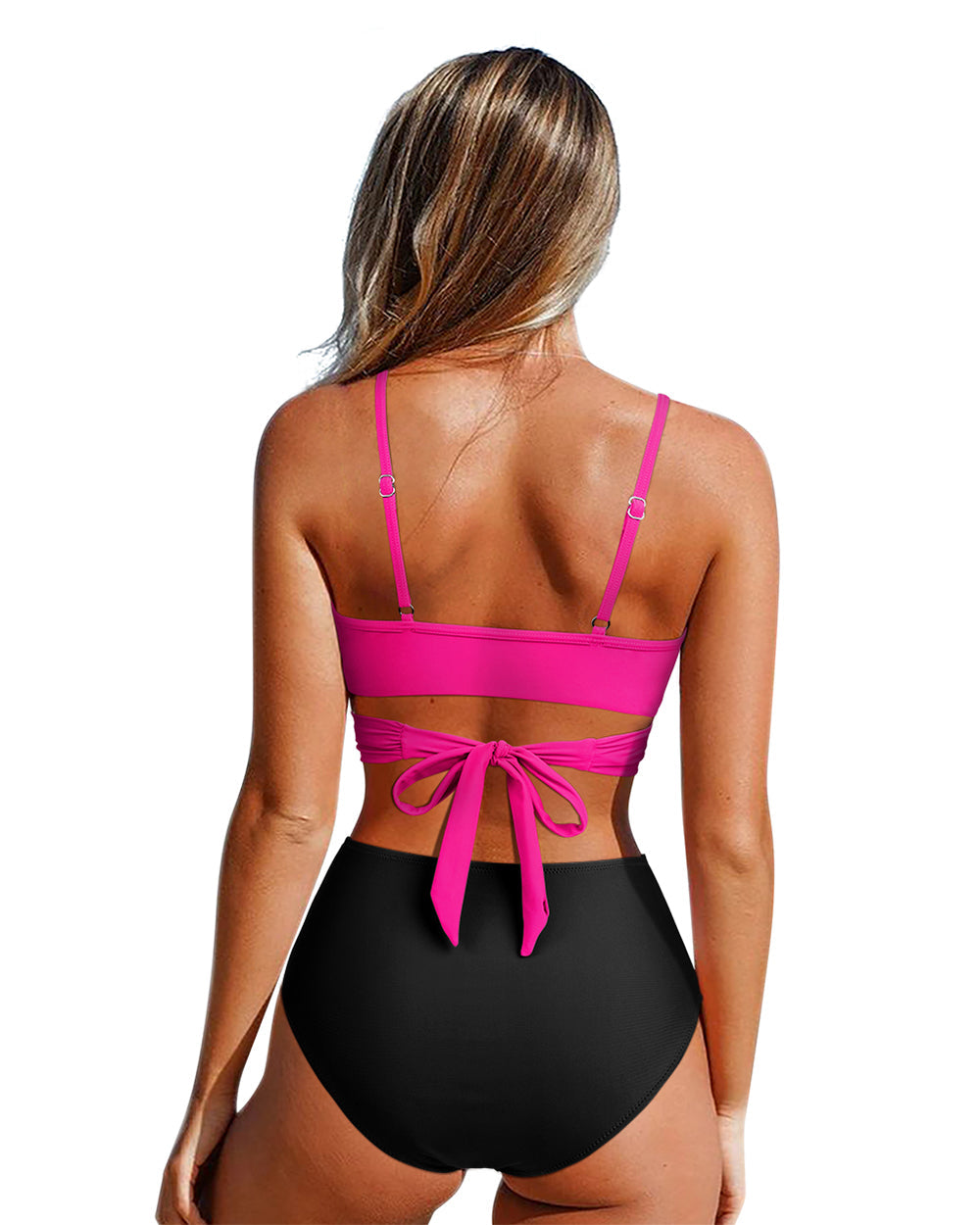 High-Waist Bikiniset met Vintage Print en Shape – Neravelle