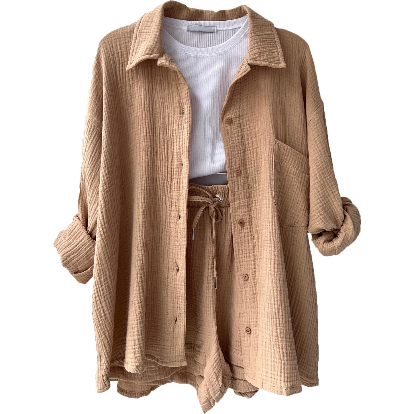 Zomerse dames loungewear set van katoen en comfort – Soline