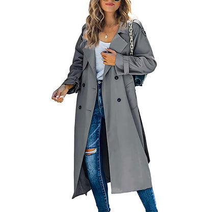 Lange dames trenchcoat voor elk seizoen – Sophie