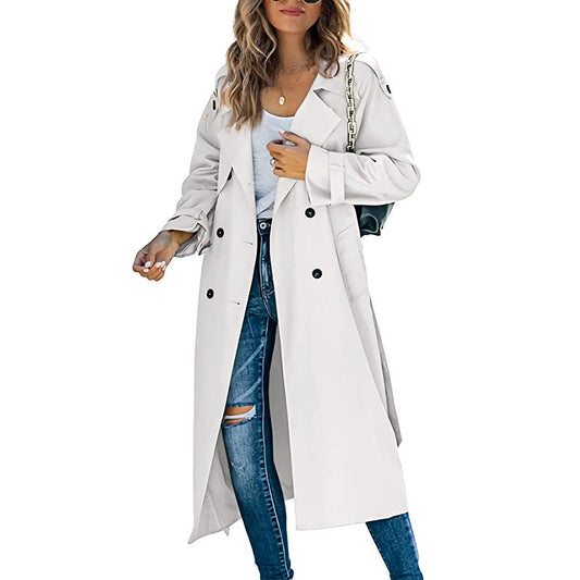 Lange dames trenchcoat voor elk seizoen – Sophie
