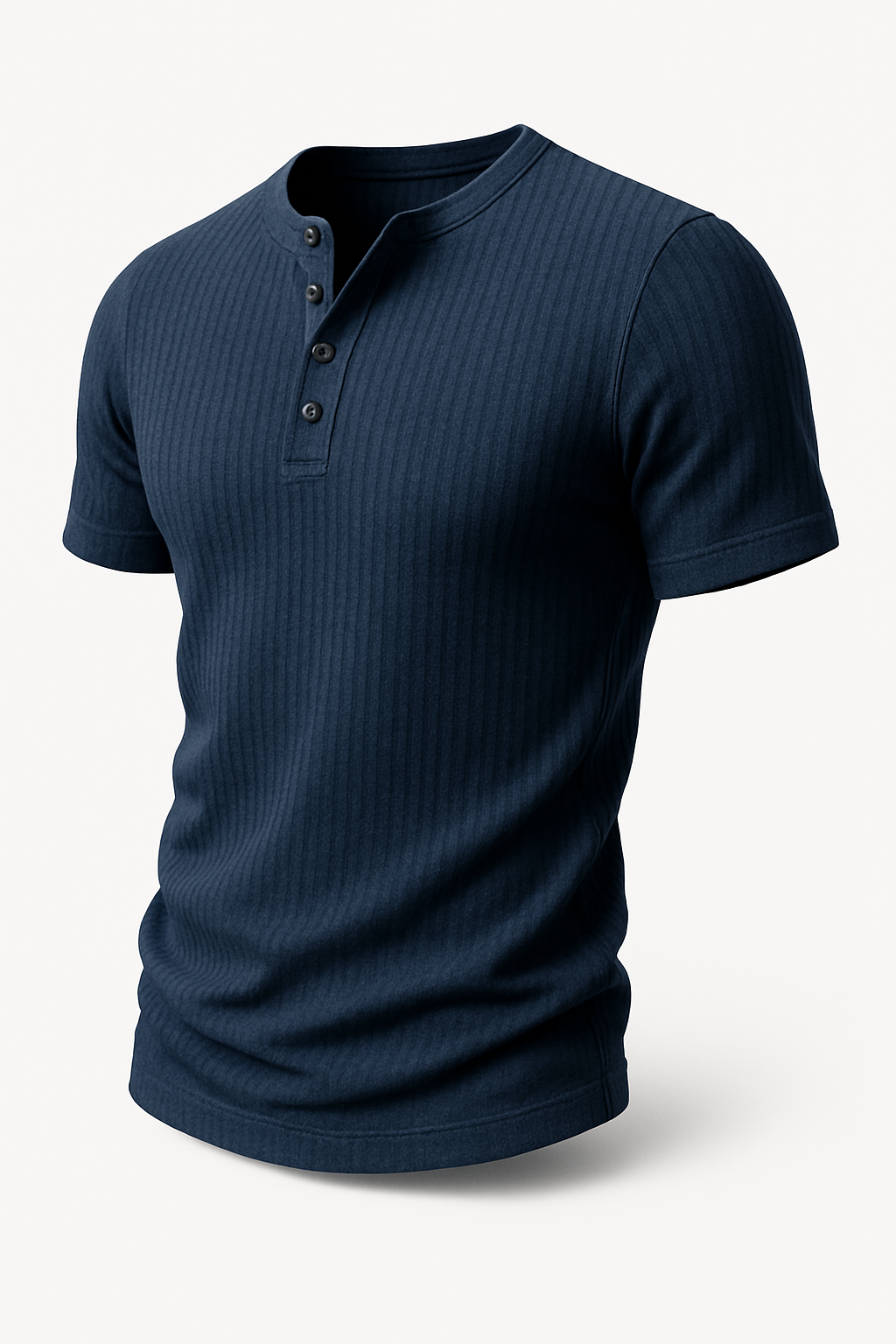 Slim fit Henley T-shirt voor heren – Wout