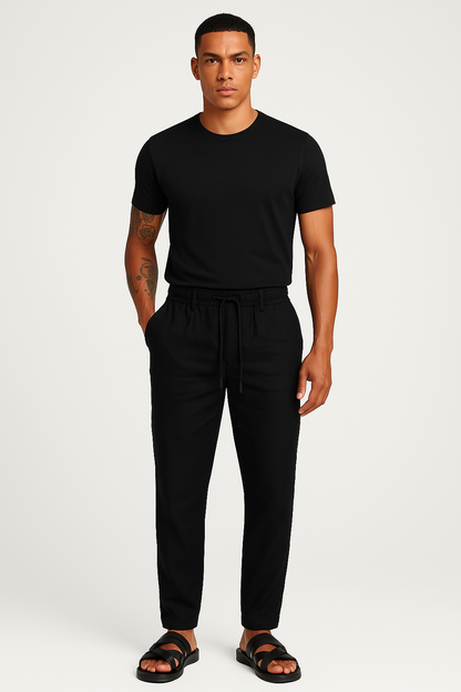 Luchtige heren sportbroek met trekkoord voor zomercomfort – Liam