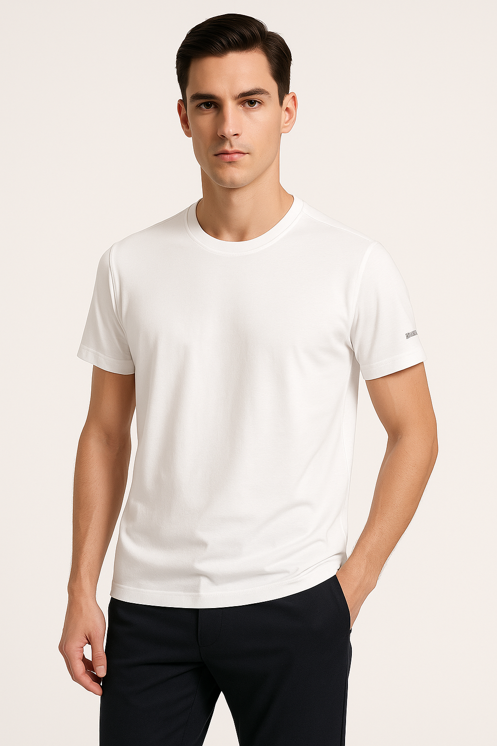 Comfortabel T-shirt voor heren, ademend, slim fit, zomer – Hendrik