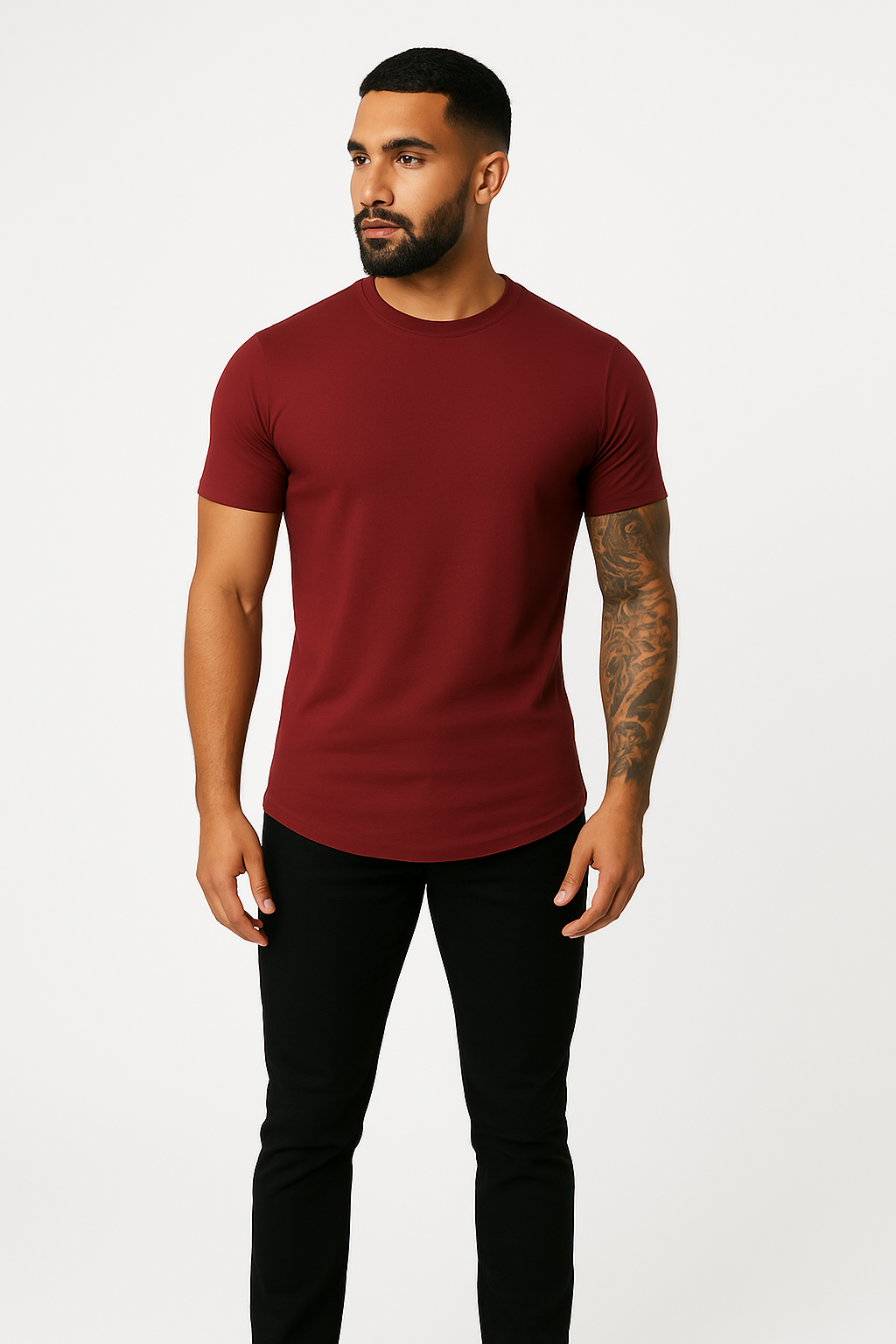 T-shirt heren ademend korte mouwen gespierde fit – Dewitt