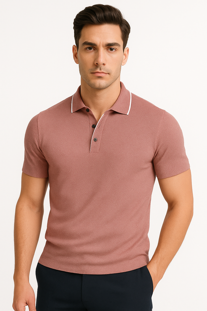 Heren Poloshirt Katoen Ademend Tijdloos – Matteo