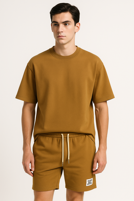 Zomer Set Heren Oversized Shirt en Shorts – Bravino