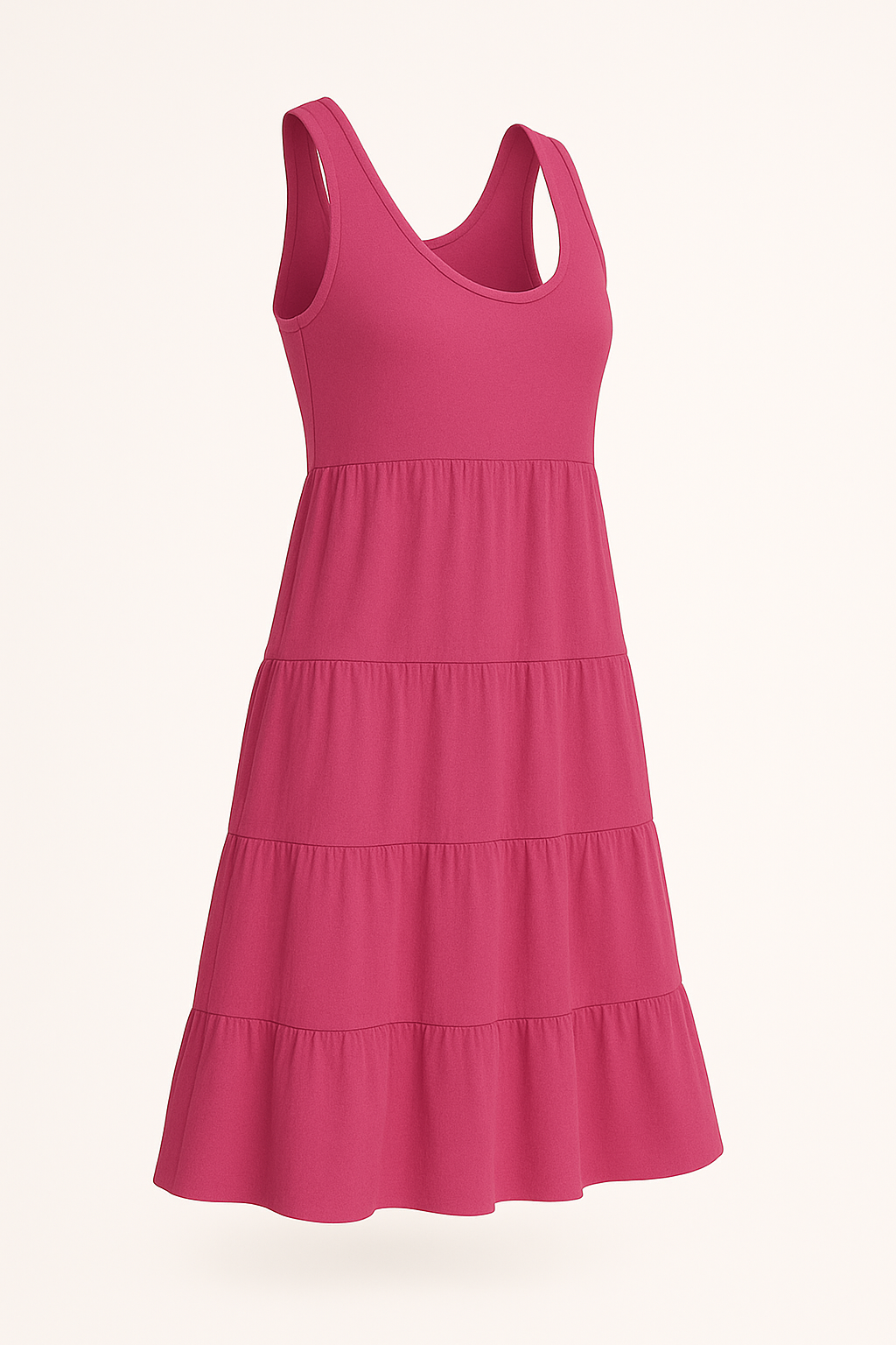 Boho mouwloze mini-jurk met ruches – Eliza