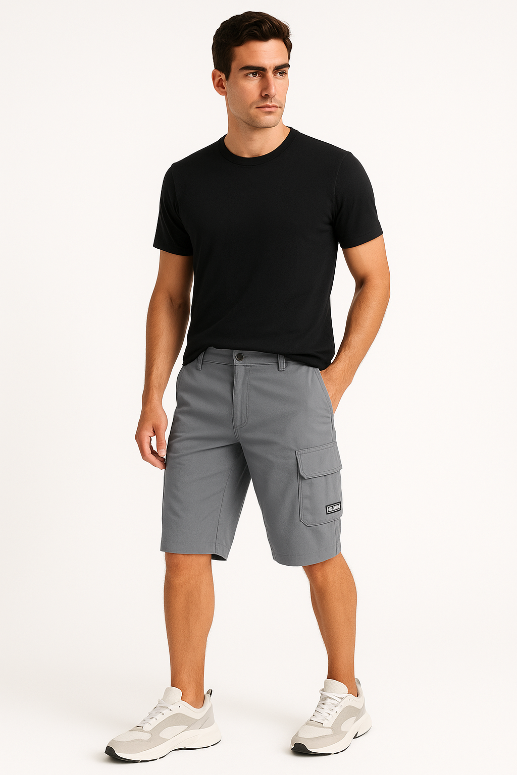 Schneldrogende cargo shorts voor heren met zakken – Thijmen
