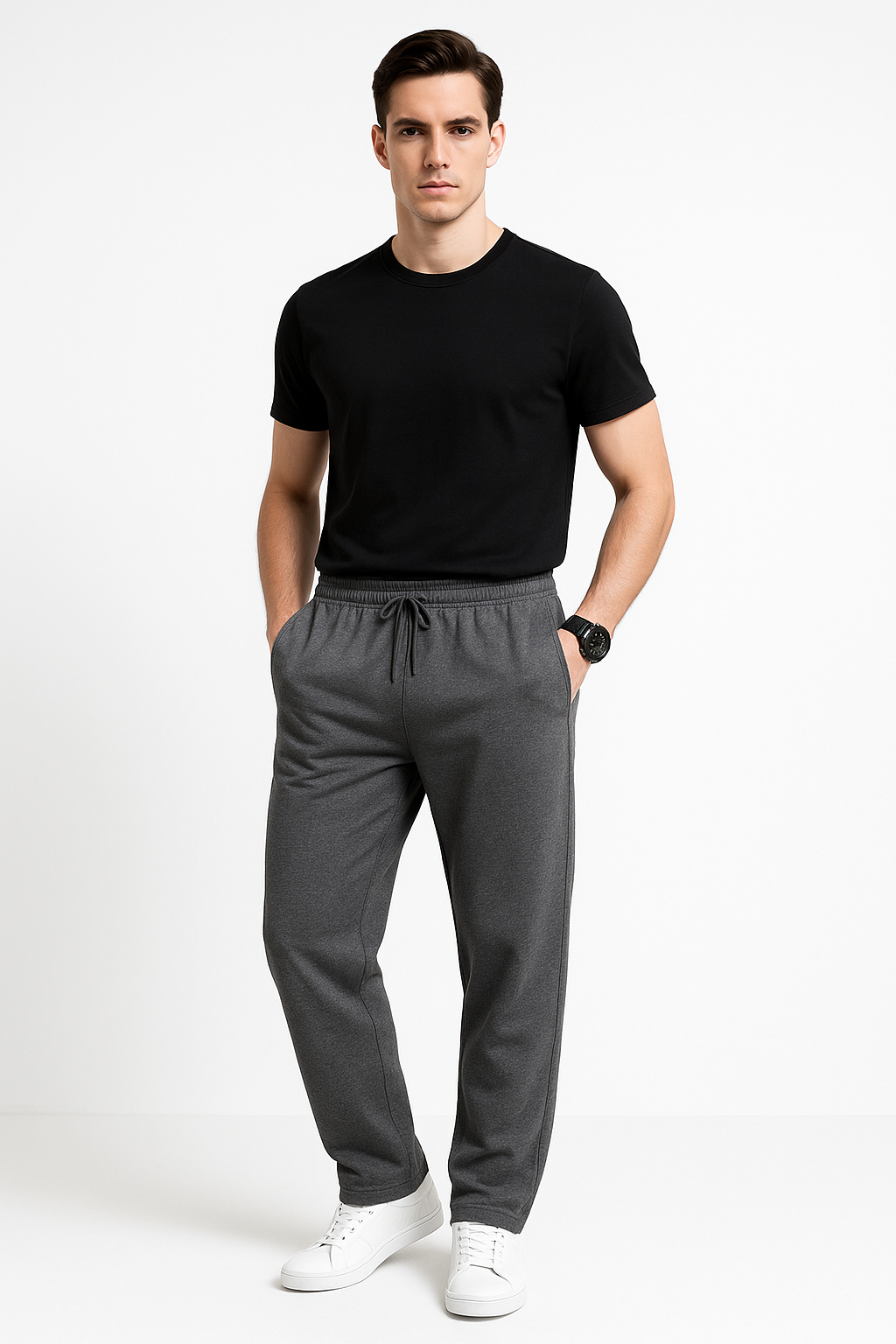 Joggingbroek heren ademend vochtafvoerend met pasvorm – Siem