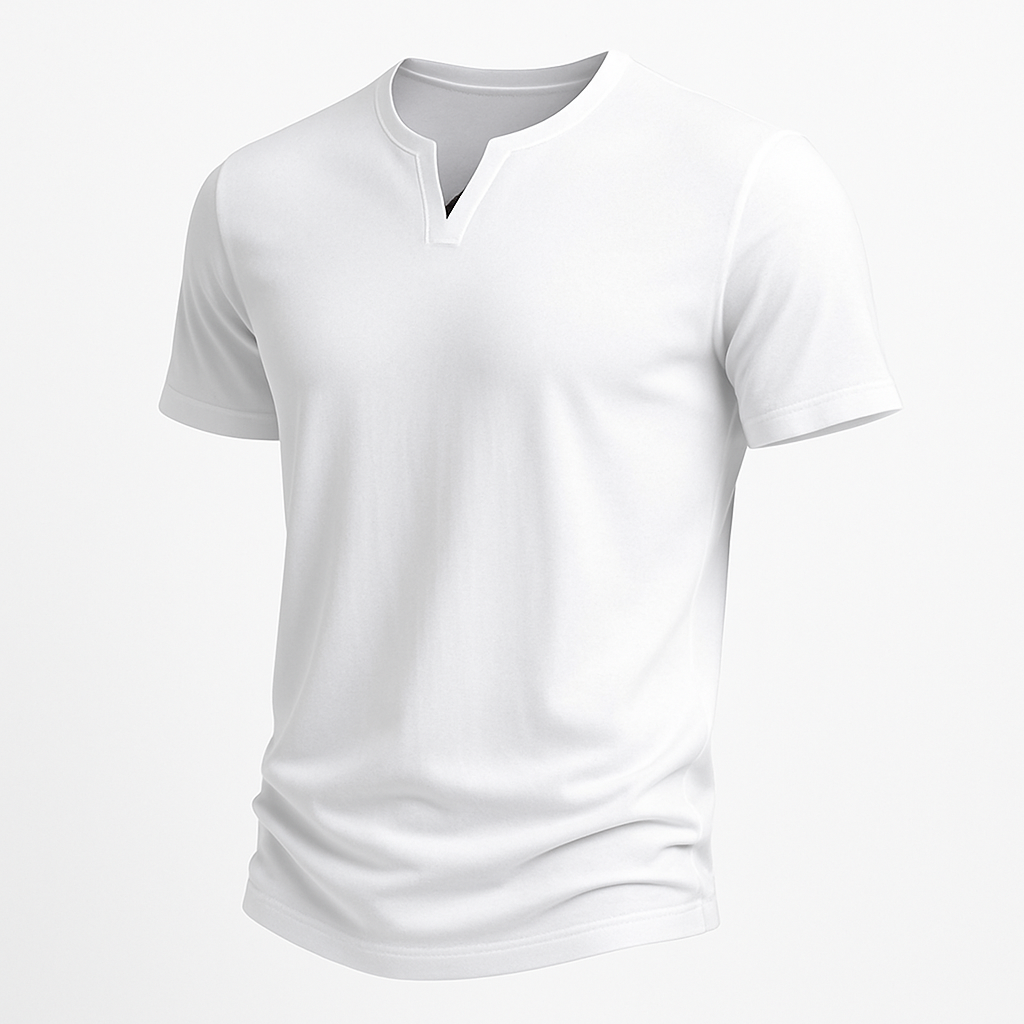 T-shirt voor heren, kort, ademend, slim fit en stretch – Dirk