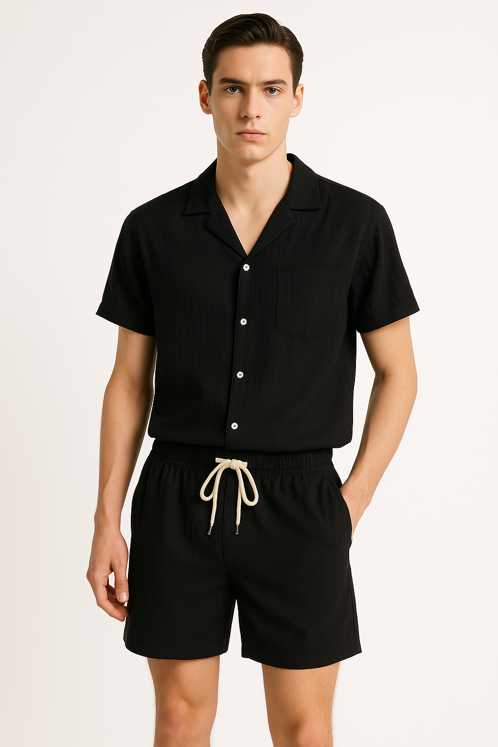 Tweedelige zomerset voor heren met relaxte pasvorm – Nick