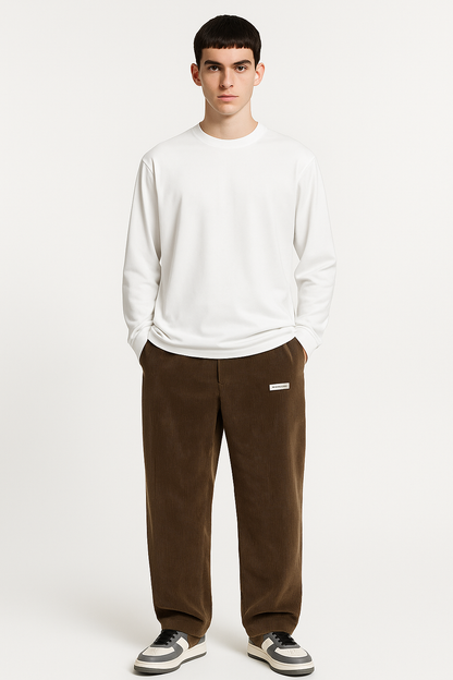Corduroy herenbroek met zakken warm en stijlvol – Jeremia