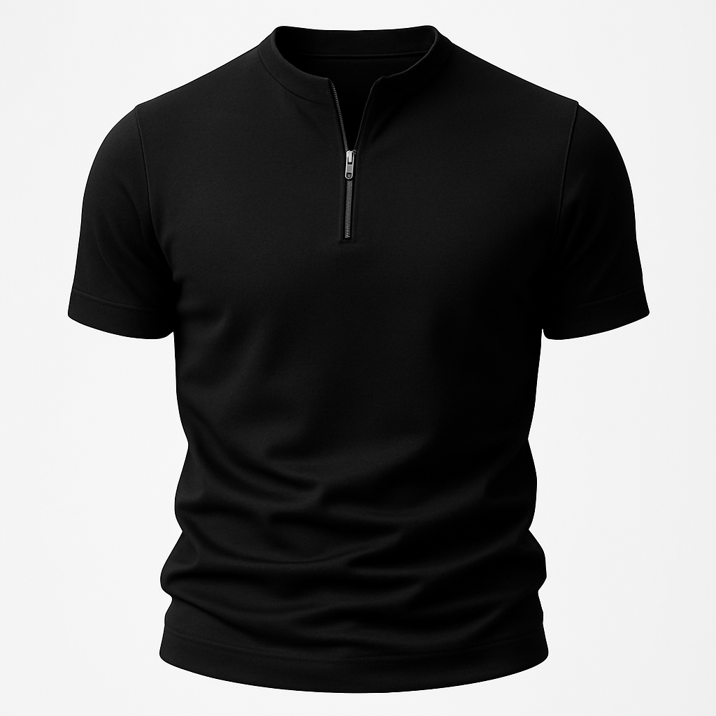 T-shirt met rits voor heren – ademend en stijlvol – Florian