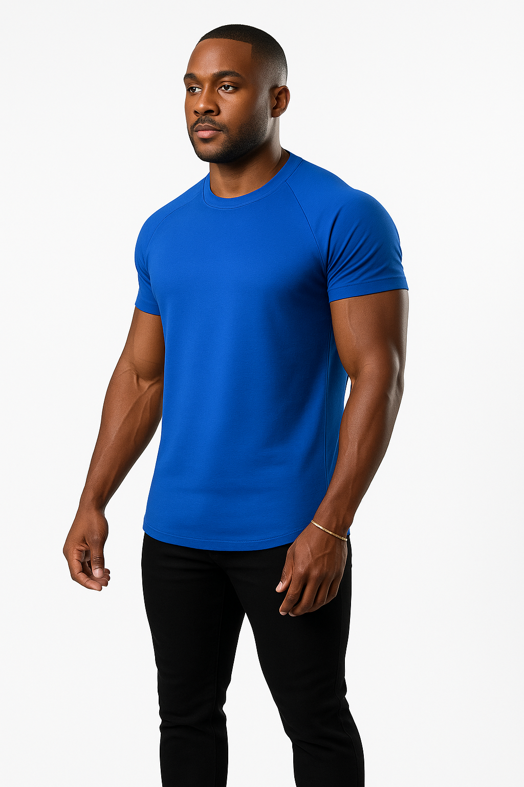 T-shirt heren ademend korte mouwen gespierde fit – Dewitt