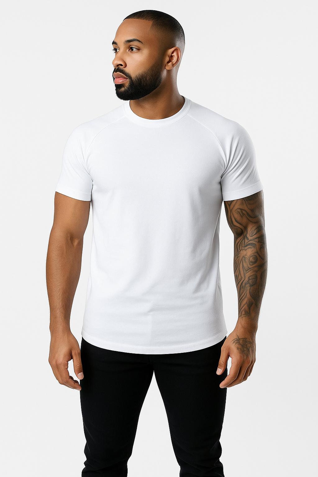 T-shirt heren ademend korte mouwen gespierde fit – Dewitt