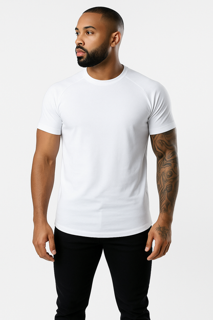 T-shirt heren ademend korte mouwen gespierde fit – Dewitt