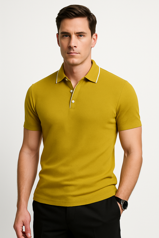 Heren Poloshirt Katoen Ademend Tijdloos – Matteo
