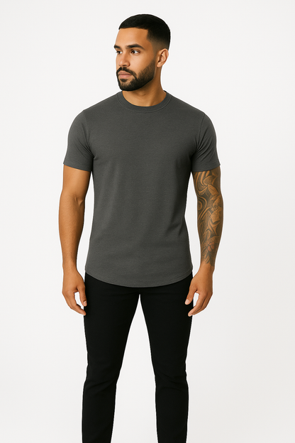 T-shirt heren ademend korte mouwen gespierde fit – Dewitt