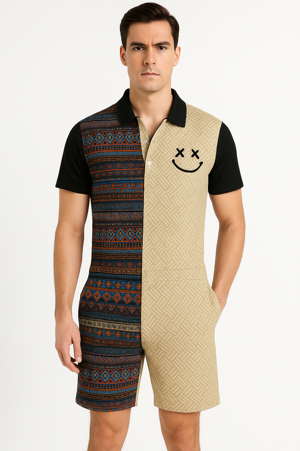 Zomerse herenset met poloshirt en shorts – Arie