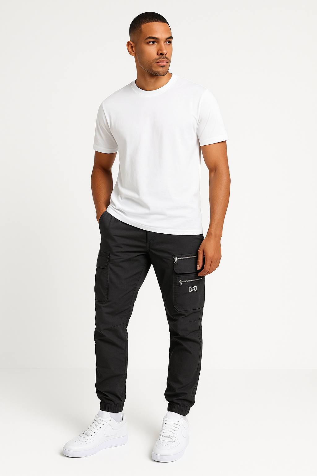 Cargo broek heren met zakken en comfort – Ewout