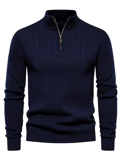 Heren Sweater met Halve Rits – Thomas
