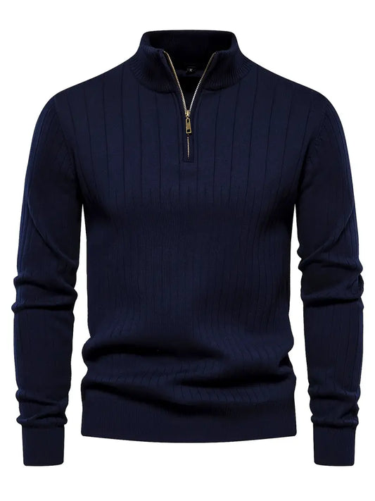 Heren Sweater met Halve Rits – Thomas