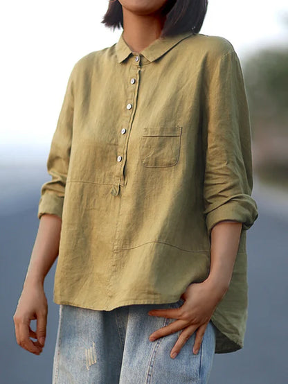 Los Casual Overhemd Dames Herfstlook Trend – Merivo