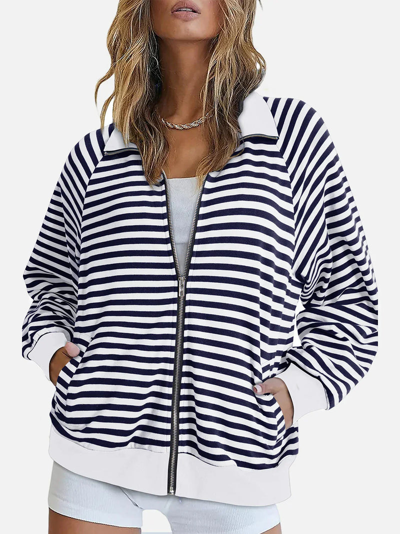 Sweater met rits voor dames – Danique