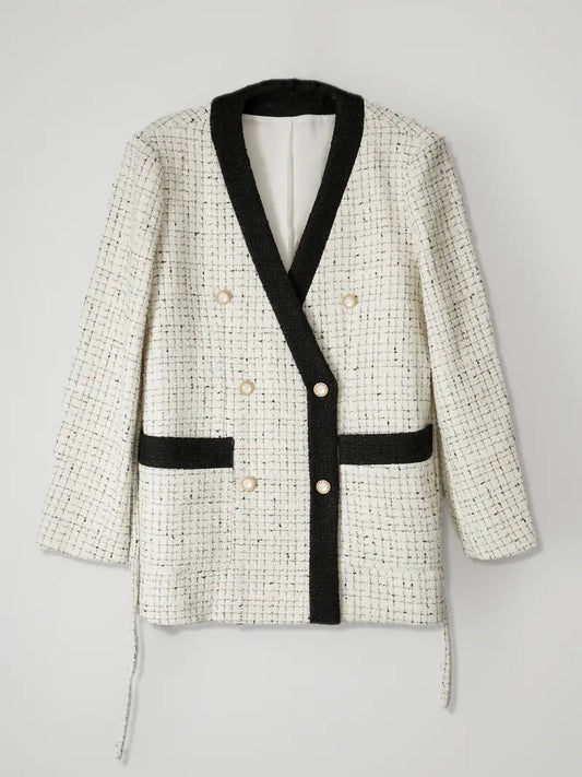 Elegant herfst winter jasje van wolmix voor dames - Emily
