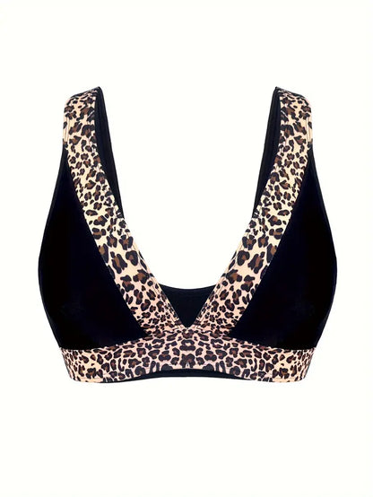 Panterprint bikini dames V-hals hoog model – Zayenna