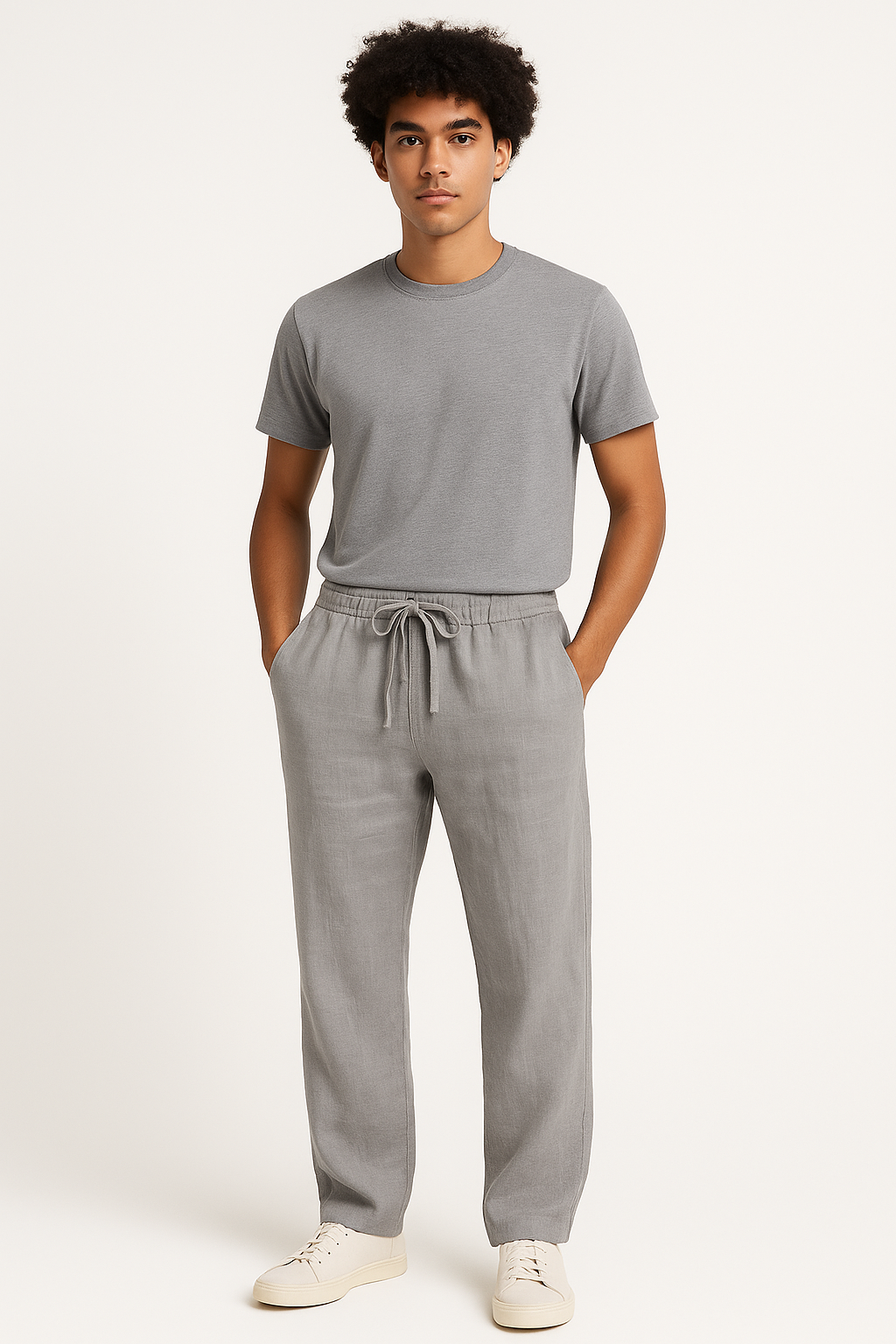 Linnen Herenbroek – Baggy Zomer Comfort Fit – Tenaro