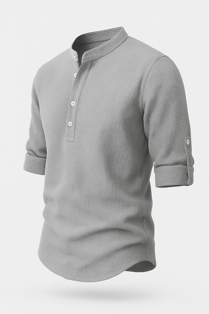 Heren overhemd slim fit katoen stijlvol design – Bram