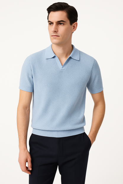 Casual Katoenen Polo T-shirt voor Dagelijks Comfort – Heinrich