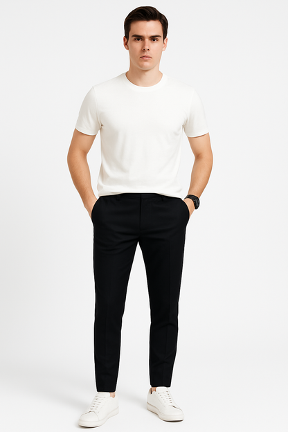 Heren stretchbroek ademend comfort slim fit stijl – Evert
