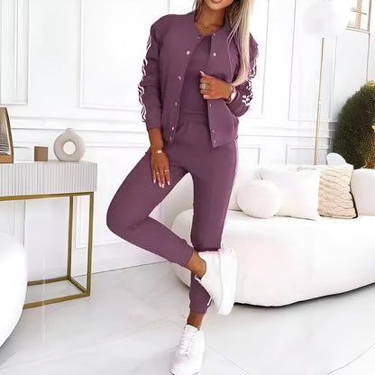 Dames baseball set 3-delig met sportieve flair – Mila