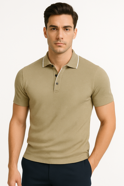 Heren Poloshirt Katoen Ademend Tijdloos – Matteo