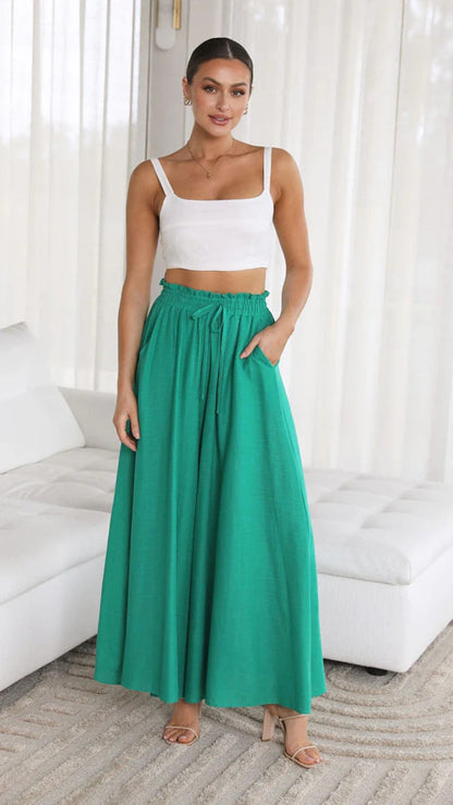 Wijde Pijpen Damesbroek met Chic Silhouet – Liana