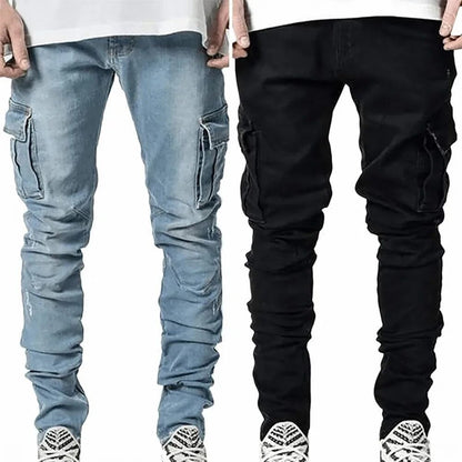 Comfortabele Stretchy Denim Cargo Broek met Zakjes voor Heren - Levi