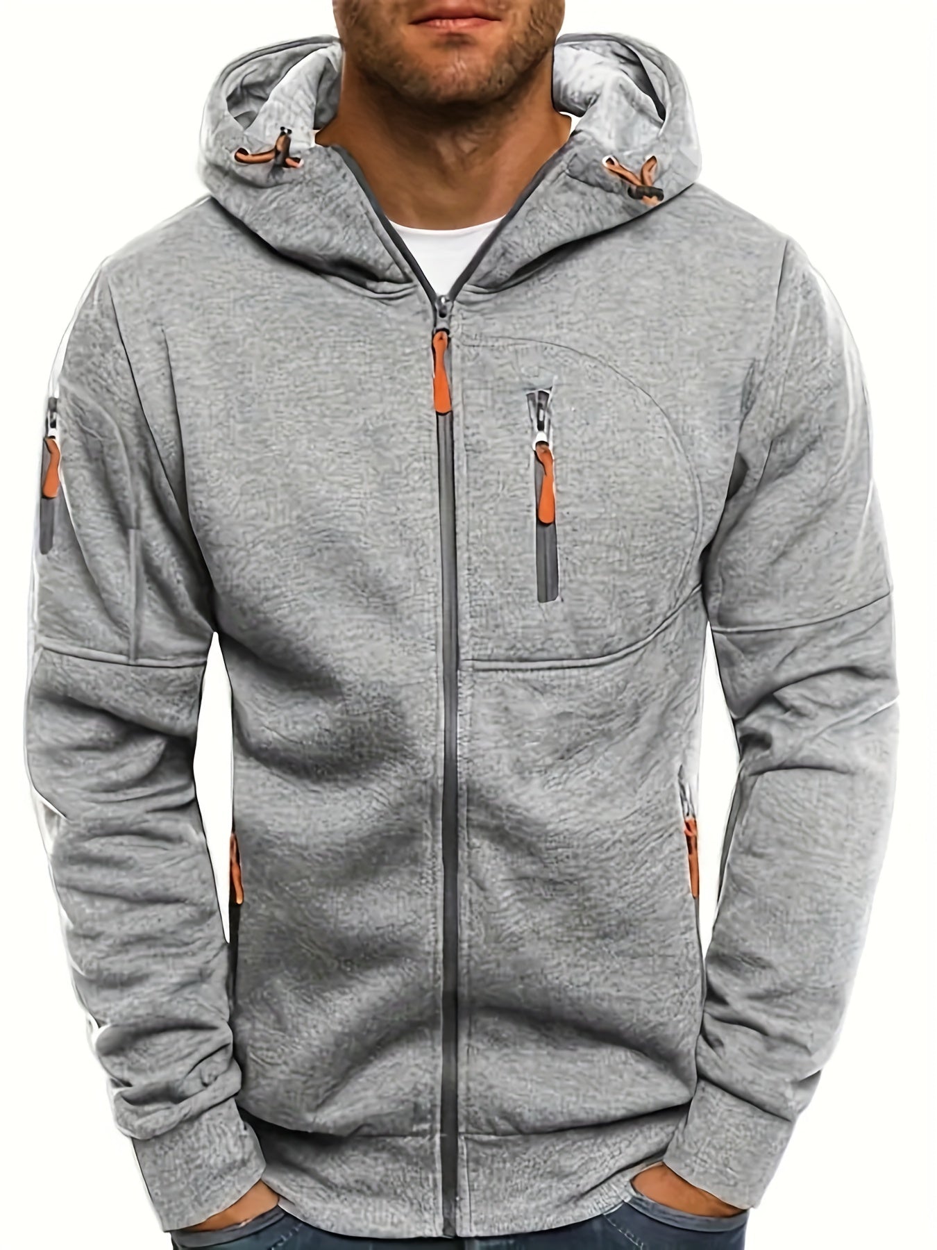 Casual sportieve heren hoodie met comfortabele pasvorm – Elias