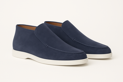 Herenschoenen suède instappers hoog model slip-on – Max