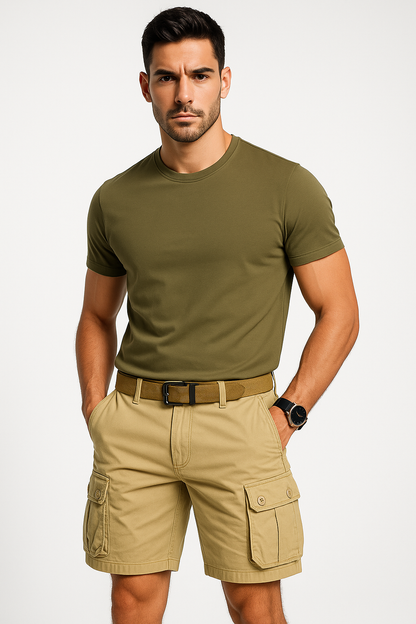 Cargo shorts voor heren met zakken en comfort – Joris