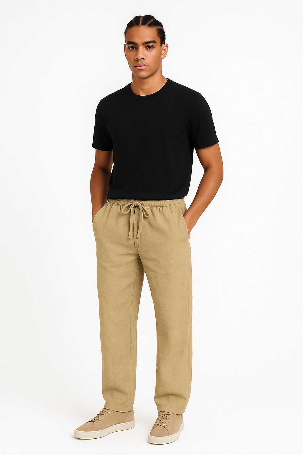 Linnen Herenbroek – Baggy Zomer Comfort Fit – Tenaro