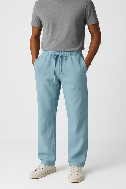 Linnen Herenbroek – Baggy Zomer Comfort Fit – Tenaro