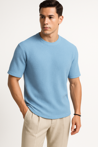 Gebreid herenshirt met moderne pasvorm en comfort – Yentl